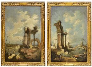 Pair of magnificent Lagoon Capriccios